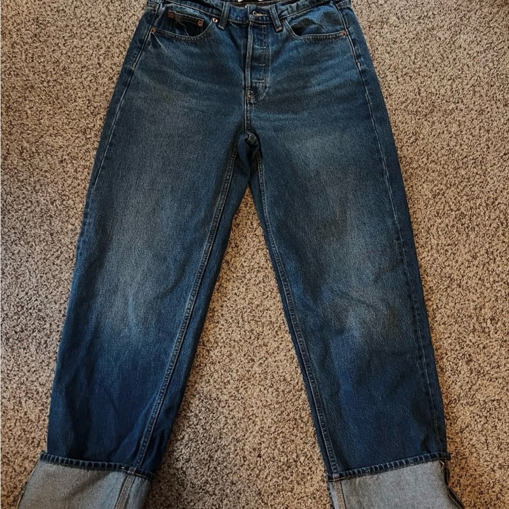 Target Women's Blue Wide Leg Jeans